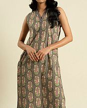 Alkaram Grey Lawn Kurti- Pakistani Lawn Dress