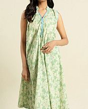 Alkaram Light Green Lawn Kurti- Pakistani Lawn Dress