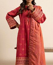 Alkaram Hot Pink Jacquard Suit- Pakistani Designer Lawn Suits