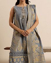 Alkaram Cadet Grey Jacquard Suit- Pakistani Lawn Dress