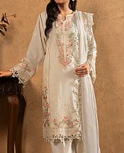 Alkaram Off-white Lawn Suit- Pakistani Designer Lawn Suits