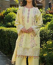 Alkaram Yellow Lawn Suit- Pakistani Designer Lawn Suits