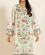 Alkaram Off White Lawn Suit (2 pcs)- Pakistani Lawn Dress