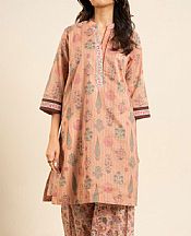 Alkaram Peach Lawn Suit (2 pcs)- Pakistani Lawn Dress