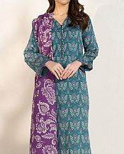 Alkaram Teal Lawn Suit (2 pcs)- Pakistani Designer Lawn Suits