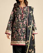 Alkaram Black Lawn Suit (2 pcs)- Pakistani Designer Lawn Suits