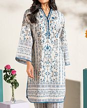Alkaram Off White Lawn Suit (2 pcs)- Pakistani Lawn Dress