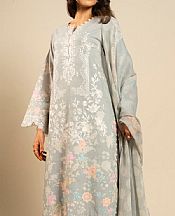 Alkaram Grey Dobby Suit- Pakistani Lawn Dress