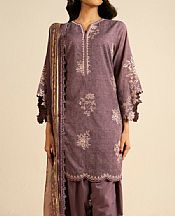 Alkaram Mauve Lawn Suit- Pakistani Designer Lawn Suits