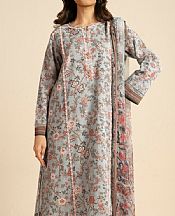 Alkaram Grey Lawn Suit- Pakistani Designer Lawn Suits