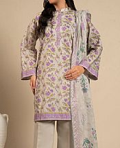 Alkaram Grey Lawn Suit (2 pcs)- Pakistani Designer Lawn Suits