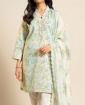 Alkaram Off White Lawn Suit- Pakistani Lawn Dress
