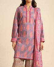 Alkaram Pastel Purple Lawn Suit- Pakistani Designer Lawn Suits