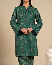 Alkaram Green Lawn Suit (2 pcs)- Pakistani Lawn Dress
