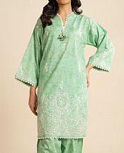 Alkaram Light Green Lawn Suit (2 pcs)- Pakistani Lawn Dress