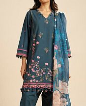 Alkaram Pickled Bluewood Lawn Suit- Pakistani Lawn Dress