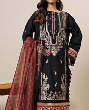 Alkaram Black Lawn Suit- Pakistani Designer Lawn Suits