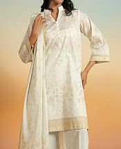 Alkaram White Lawn Suit- Pakistani Lawn Dress