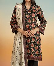 Alkaram Black Lawn Suit- Pakistani Designer Lawn Suits