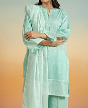 Alkaram Pearl Aqua Lawn Suit- Pakistani Designer Lawn Suits