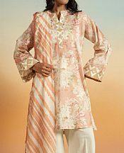 Alkaram Cavern Pink/Off White Lawn Suit- Pakistani Designer Lawn Suits