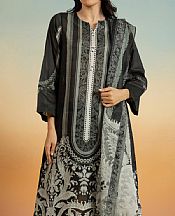 Alkaram Black Lawn Suit- Pakistani Designer Lawn Suits
