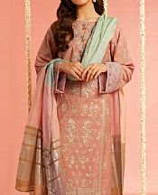 Peach Jacquard Suit