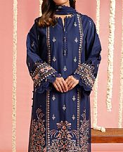 Navy Blue Lawn Suit