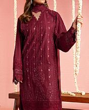 Wine Lawn Suit