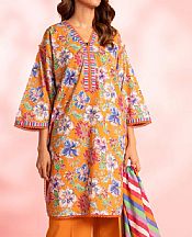 Orange Lawn Suit