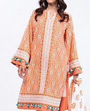 Alkaram Peach Lawn Suit- Pakistani Designer Lawn Suits