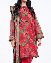 Alkaram Cornell Red Lawn Suit- Pakistani Designer Lawn Suits