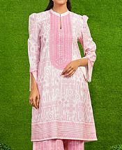 Alkaram White/Pink Lawn Suit (2 Pcs)- Pakistani Designer Lawn Suits