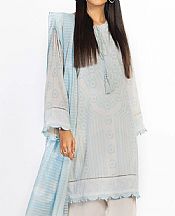 Alkaram Sky Blue Lawn Suit- Pakistani Lawn Dress
