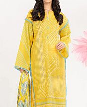 Yellow Lawn Suit- Pakistani Designer Lawn Dress