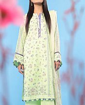 Alkaram Mint Green Lawn Suit (2 Pcs)- Pakistani Lawn Dress