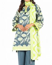 Alkaram Slate Grey Lawn Suit- Pakistani Lawn Dress