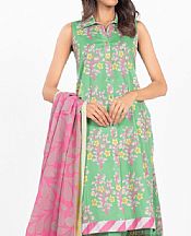 Alkaram Light Green Lawn Suit- Pakistani Lawn Dress