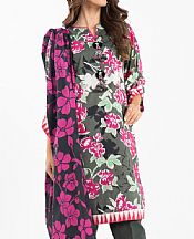 Alkaram Sage Green Lawn Suit- Pakistani Lawn Dress