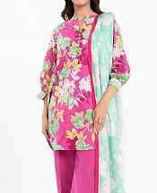 Alkaram Pink Lawn Suit- Pakistani Designer Lawn Suits