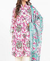 Alkaram Off White/Pink Lawn Suit- Pakistani Lawn Dress