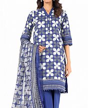 Alkaram Blueberry Lawn Suit- Pakistani Lawn Dress