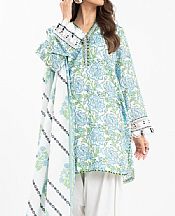 Alkaram Off White Lawn Suit- Pakistani Lawn Dress