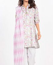 Alkaram Off White Lawn Suit- Pakistani Lawn Dress