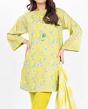 Alkaram Yellow Lawn Suit- Pakistani Designer Lawn Suits