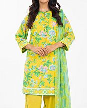 Alkaram Yellow Lawn Suit- Pakistani Lawn Dress