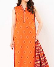 Cadmium Orange Lawn Suit
