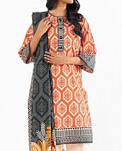 Sunrise Orange Lawn Suit