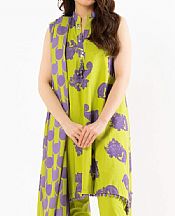 Alkaram Lime Green Lawn Suit- Pakistani Designer Lawn Suits