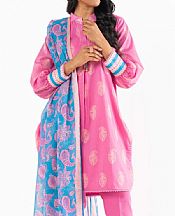 Alkaram Pink Lawn Suit- Pakistani Designer Lawn Suits